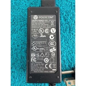 Polycom Power Supply Adapter 24V 500mA Model SPS-12A-015 with AC Cord